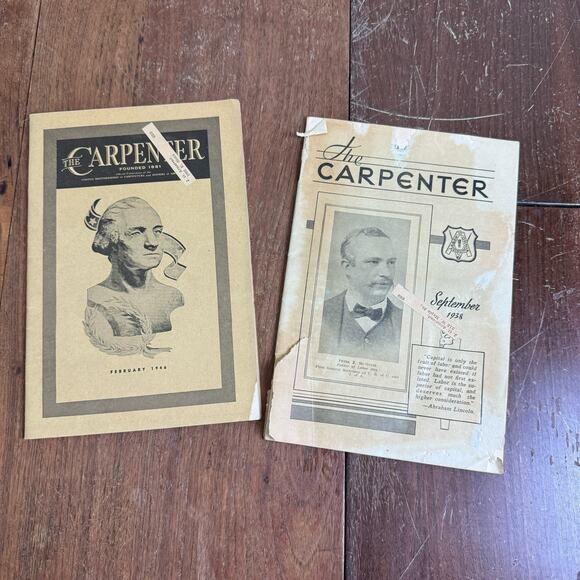 The Carpenter Magazine Sept 1938 Feb 1946 UBC United Brotherhood of‎ Carpenters - Picture 1 of 16